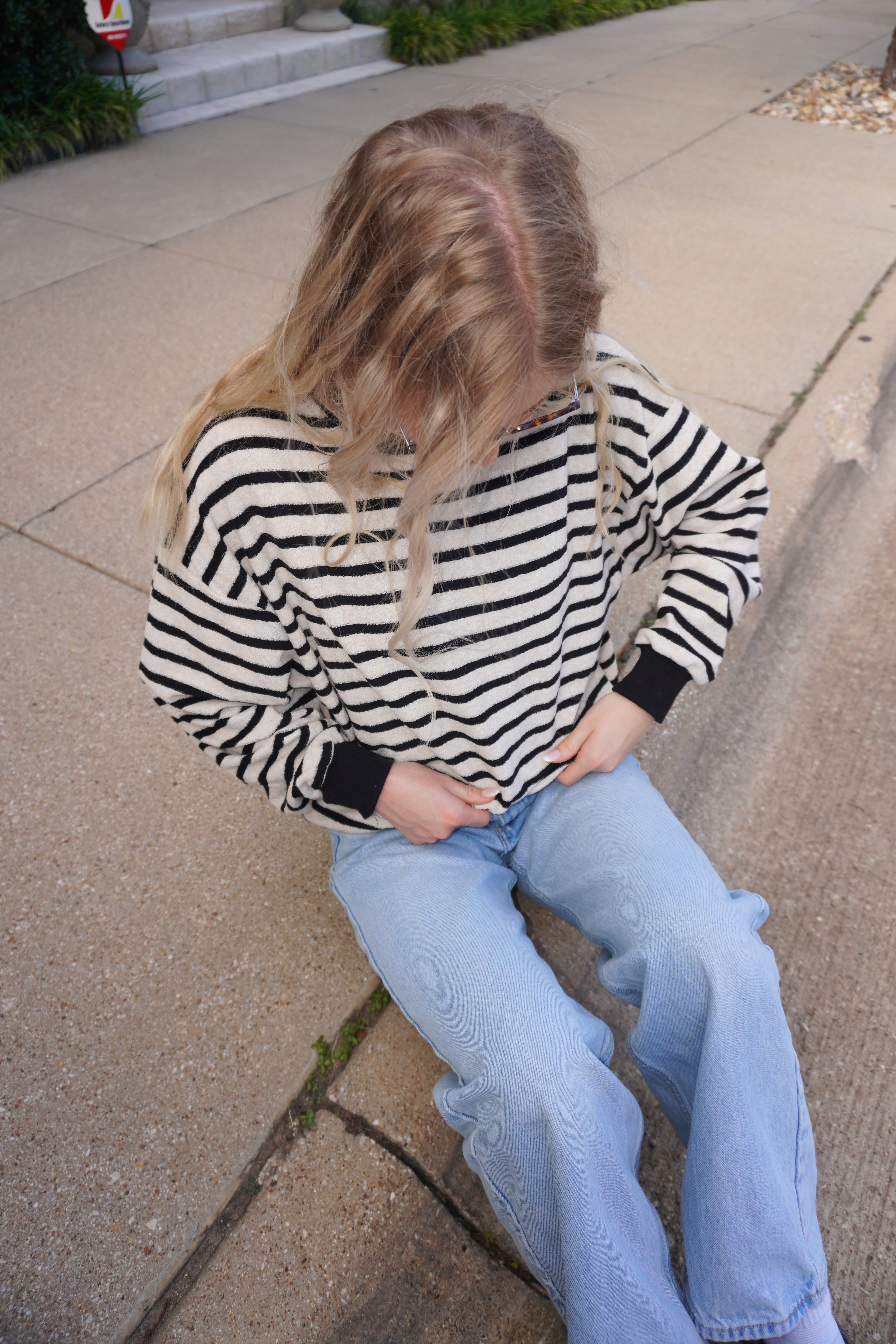 Terry Knit Pullover